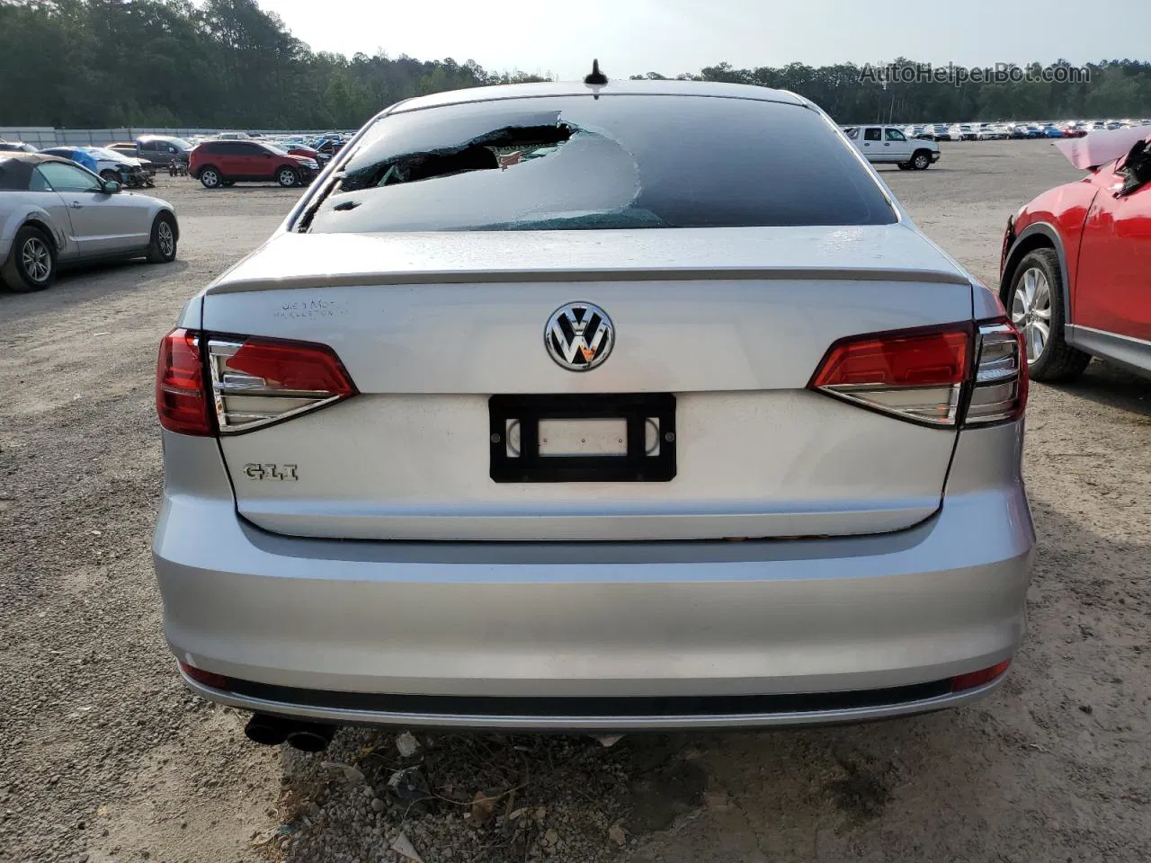 2015 Volkswagen Jetta Gli Серебряный vin: 3VW4S7AJ7FM306546