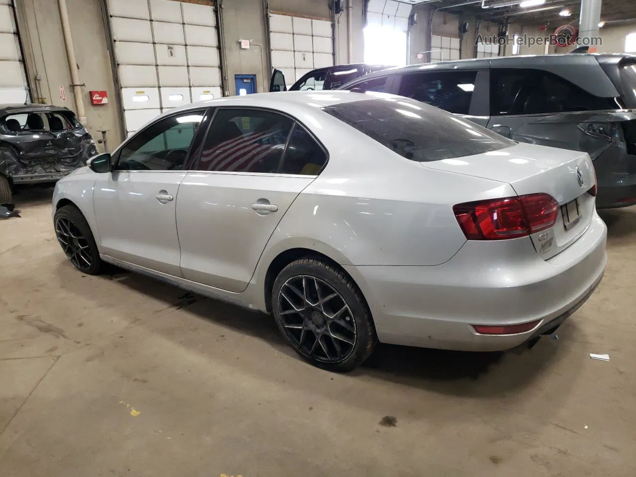 2014 Volkswagen Jetta Gli Silver vin: 3VW4S7AJ9EM353074