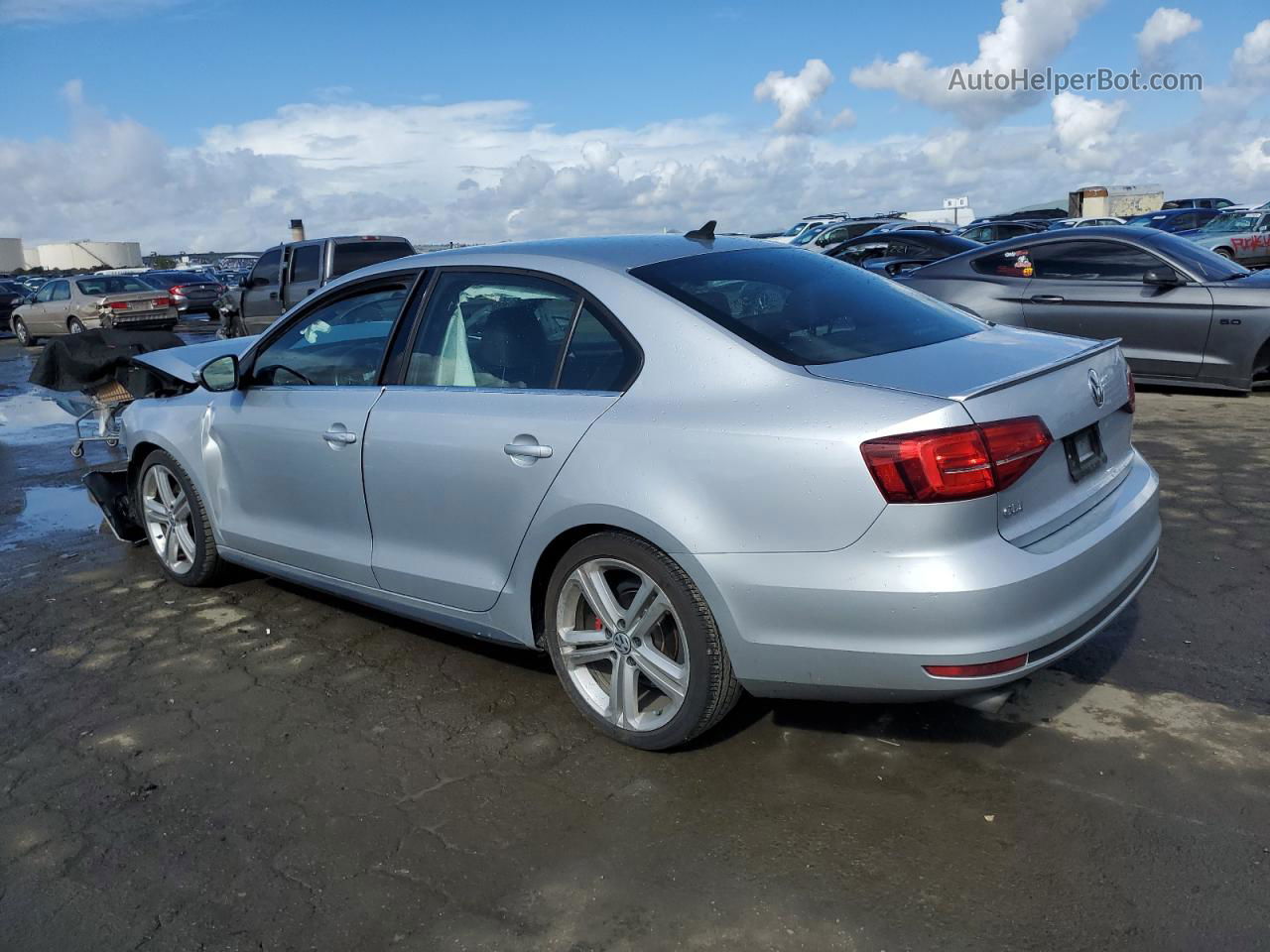 2015 Volkswagen Jetta Gli Silver vin: 3VW4T7AJ0FM409966