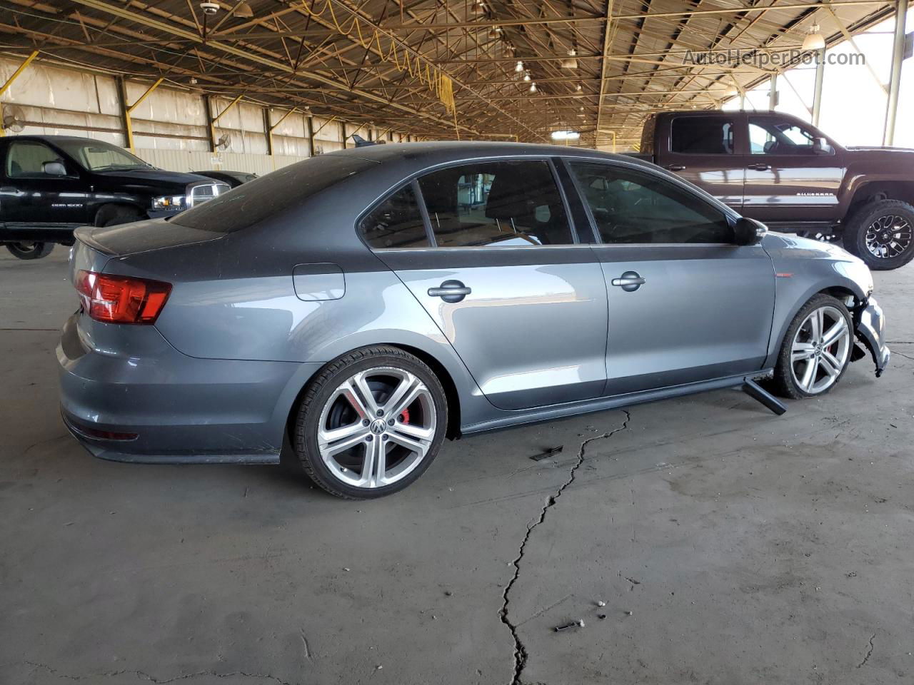 2016 Volkswagen Jetta Gli Gray vin: 3VW4T7AJ0GM255549