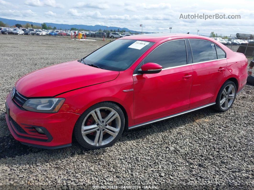 2016 Volkswagen Jetta 2.0t Gli Sel Red vin: 3VW4T7AJ1GM242261