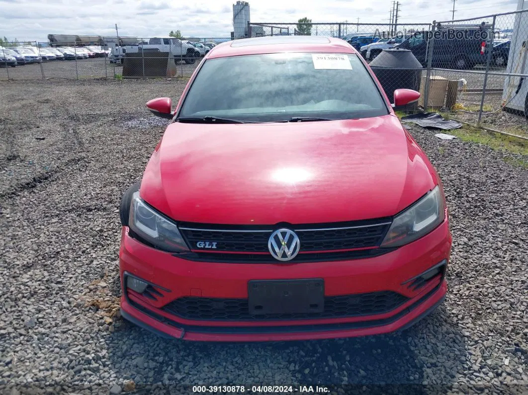 2016 Volkswagen Jetta 2.0t Gli Sel Red vin: 3VW4T7AJ1GM242261