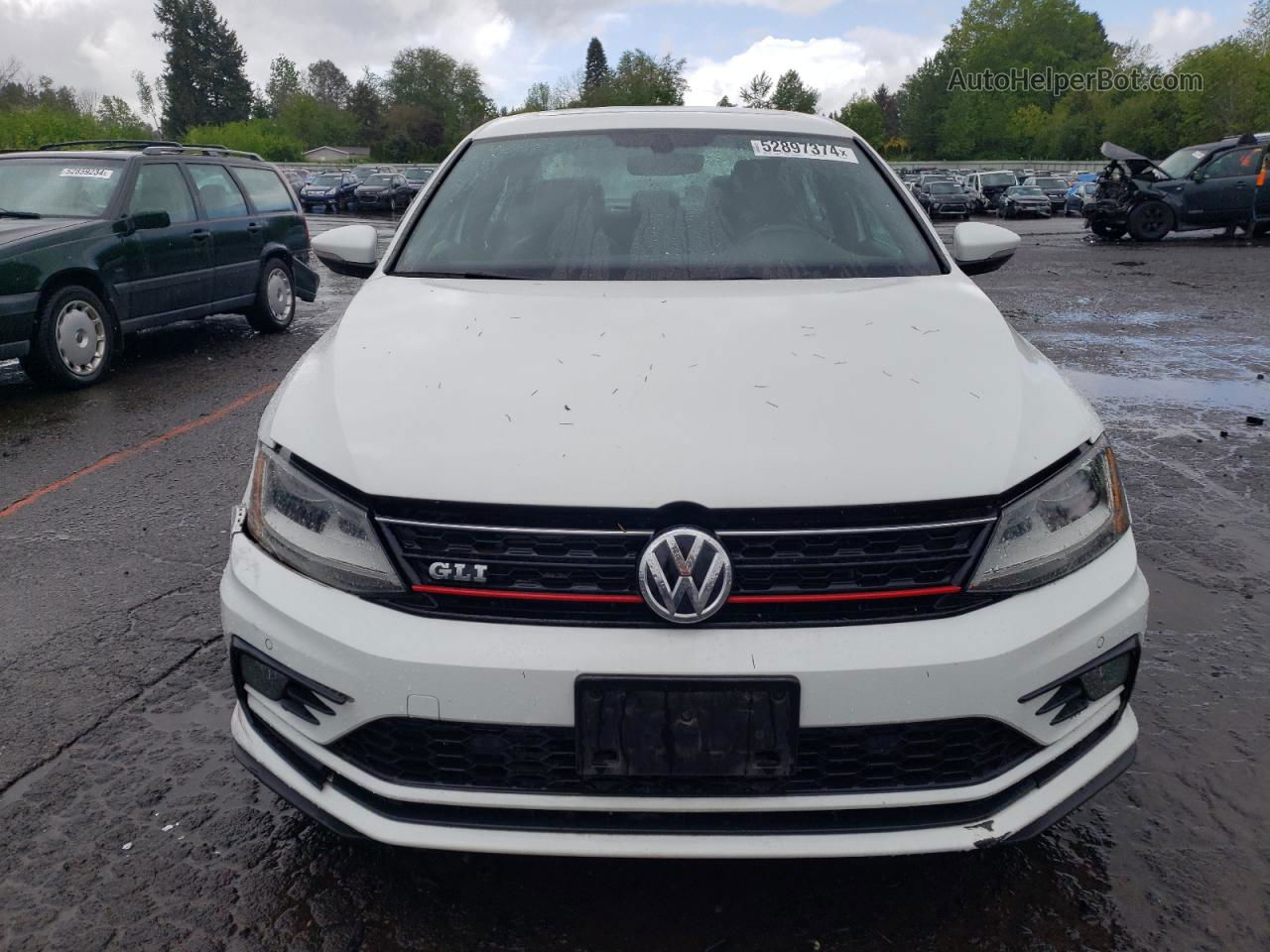 2017 Volkswagen Jetta Gli White vin: 3VW4T7AJ1HM283085