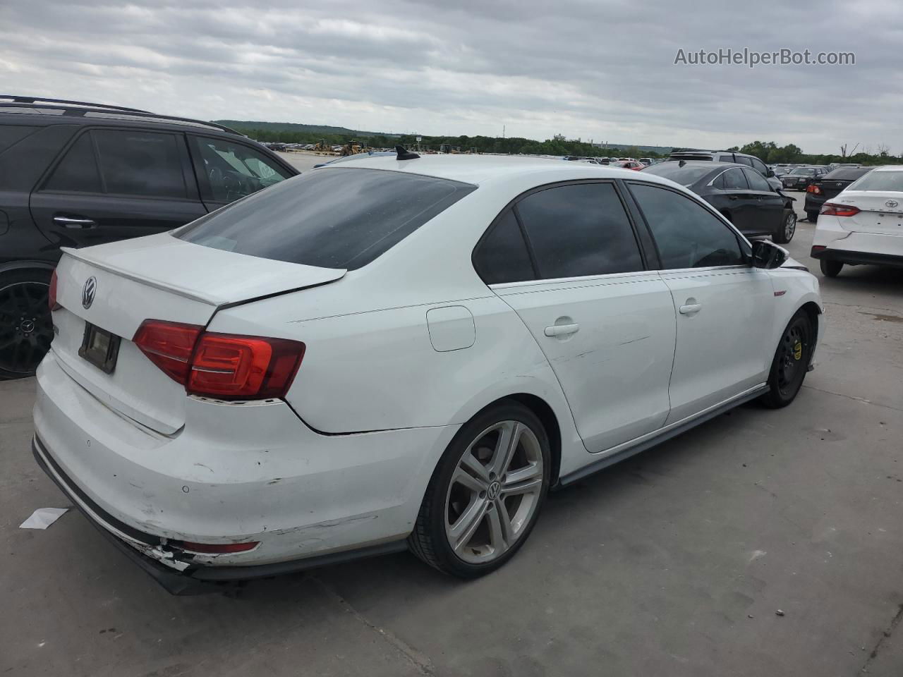 2017 Volkswagen Jetta Gli White vin: 3VW4T7AJ1HM349313