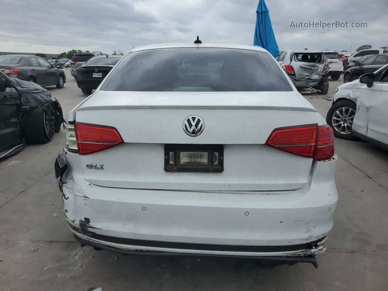 2017 Volkswagen Jetta Gli White vin: 3VW4T7AJ1HM349313