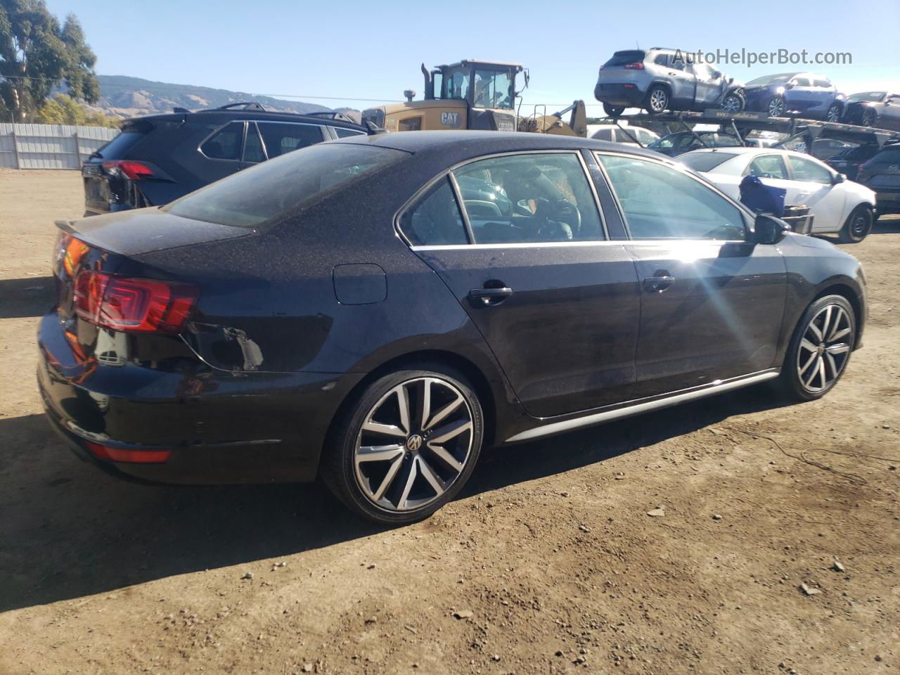 2013 Volkswagen Jetta Gli Black vin: 3VW4T7AJ3DM447057