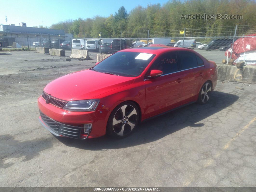 2014 Volkswagen Jetta Gli Autobahn Красный vin: 3VW4T7AJ3EM361426