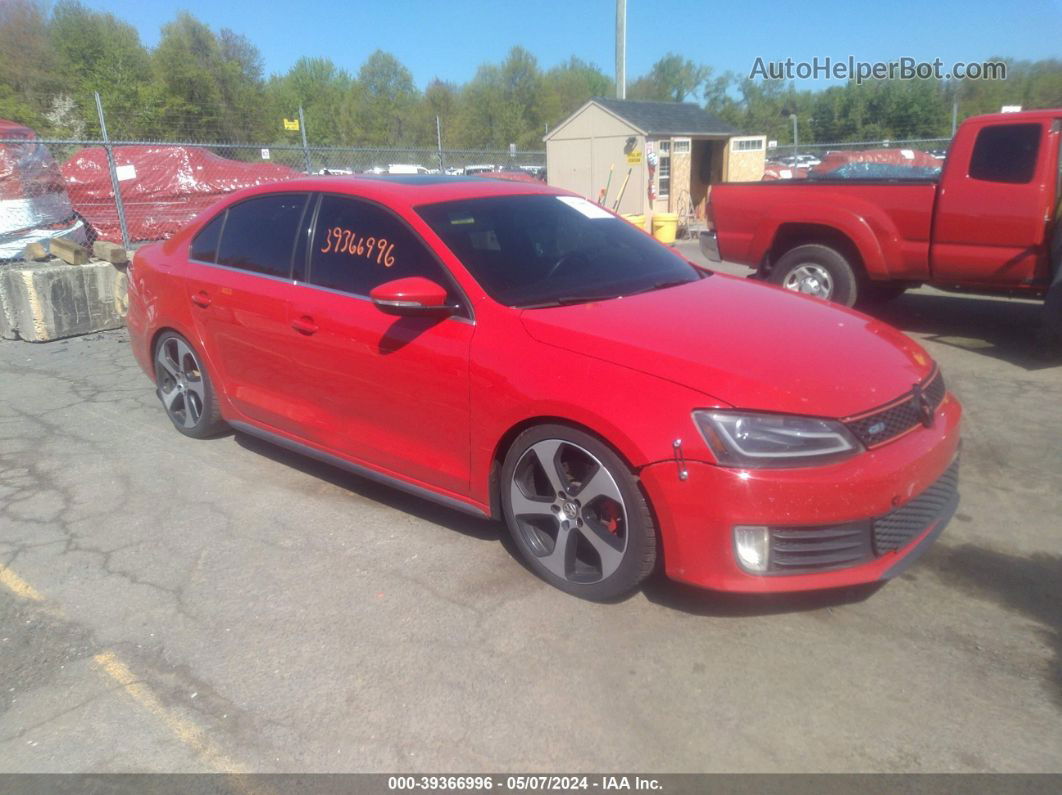 2014 Volkswagen Jetta Gli Autobahn Red vin: 3VW4T7AJ3EM361426