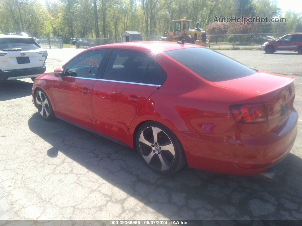 2014 Volkswagen Jetta Gli Autobahn Красный vin: 3VW4T7AJ3EM361426