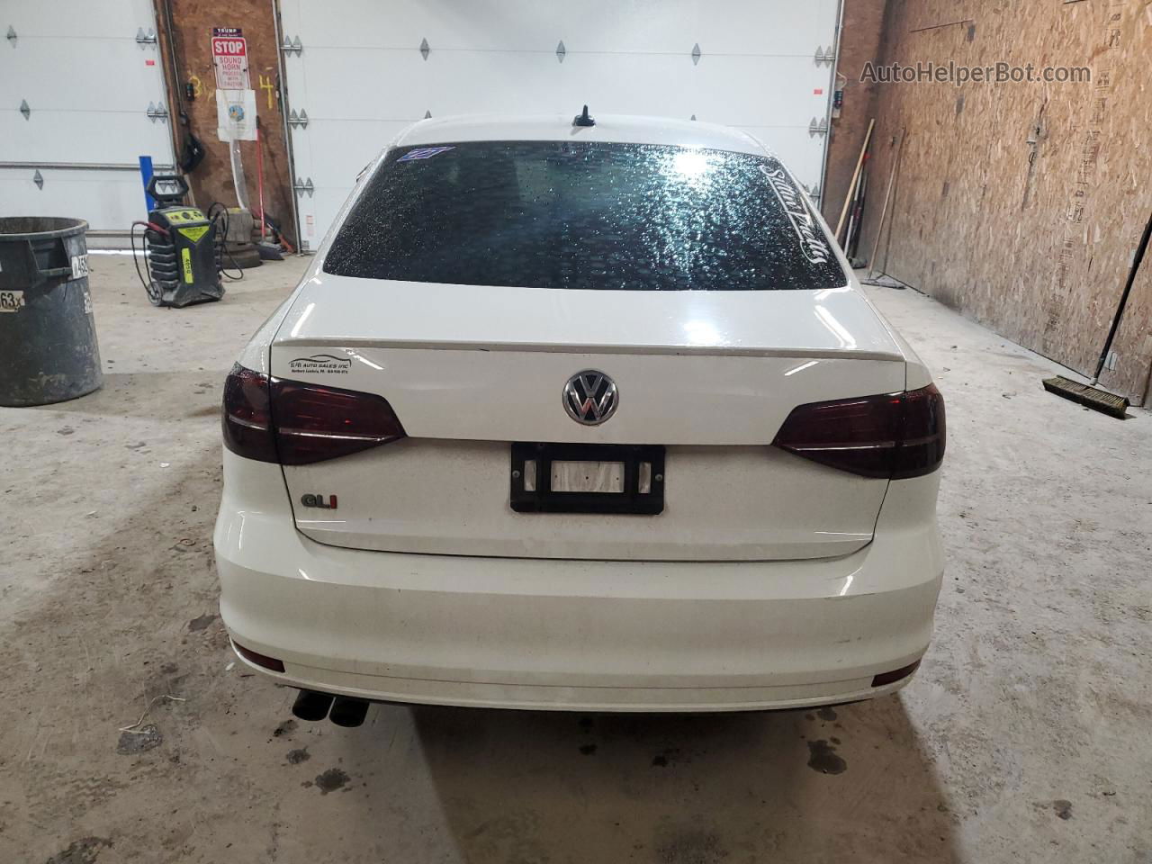 2015 Volkswagen Jetta Gli White vin: 3VW4T7AJ3FM406740