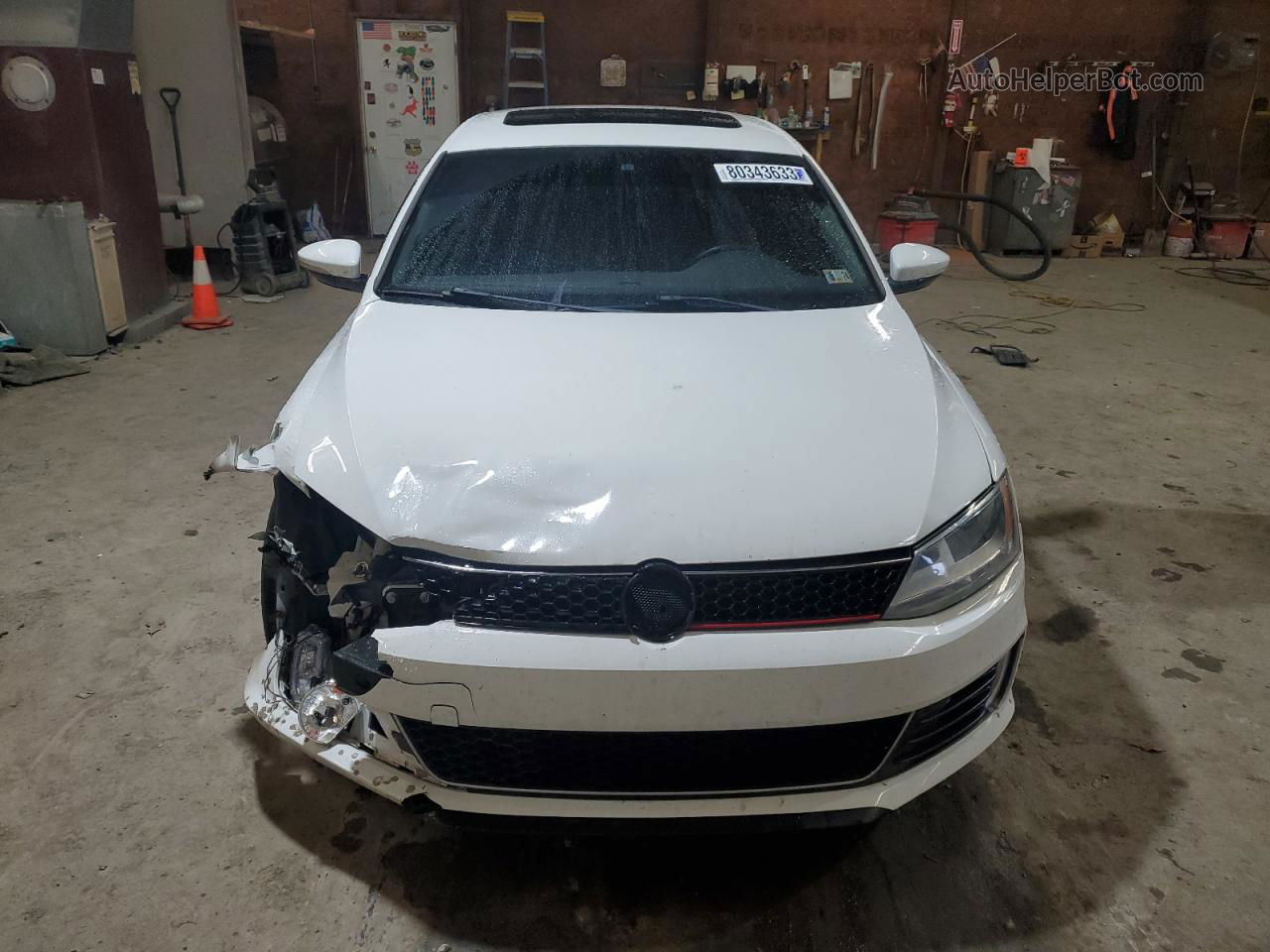 2015 Volkswagen Jetta Gli White vin: 3VW4T7AJ3FM406740