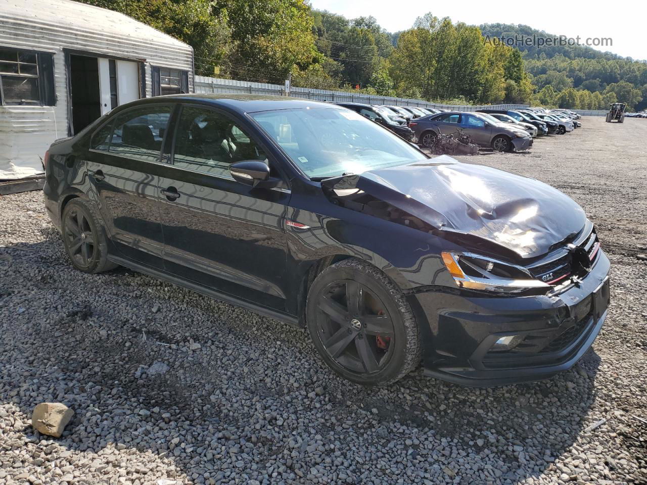 2016 Volkswagen Jetta Gli Black vin: 3VW4T7AJ3GM337209