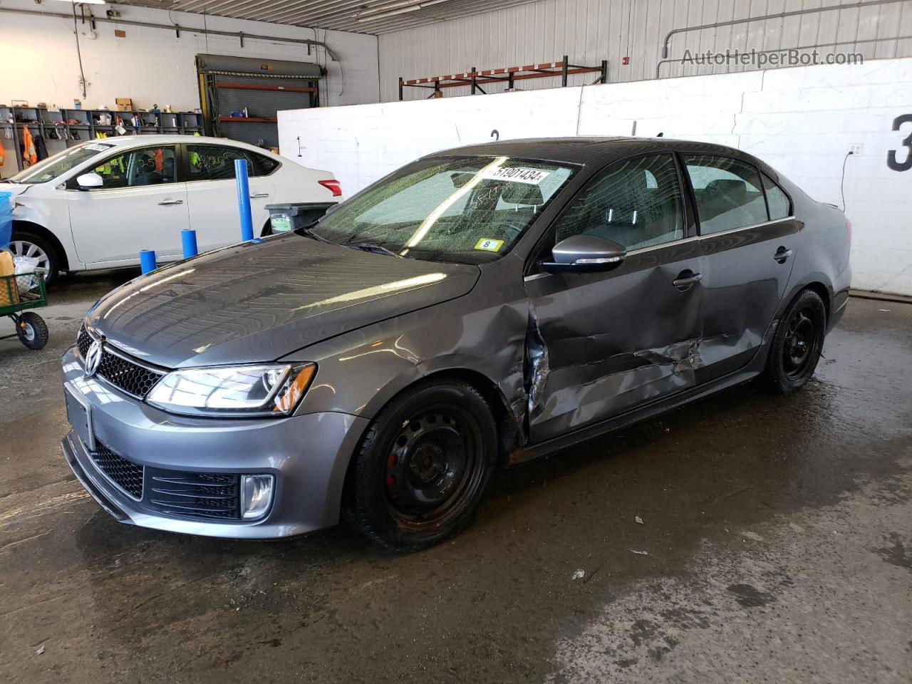 2014 Volkswagen Jetta Gli Gray vin: 3VW4T7AJ4EM362195