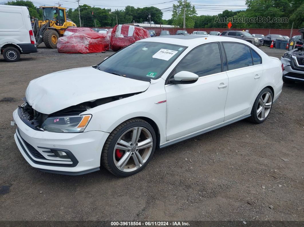 2016 Volkswagen Jetta 2.0t Gli Se White vin: 3VW4T7AJ4GM225020