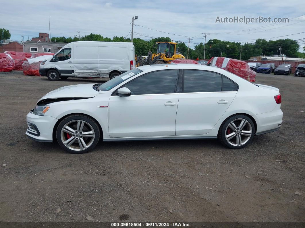 2016 Volkswagen Jetta 2.0t Gli Se White vin: 3VW4T7AJ4GM225020