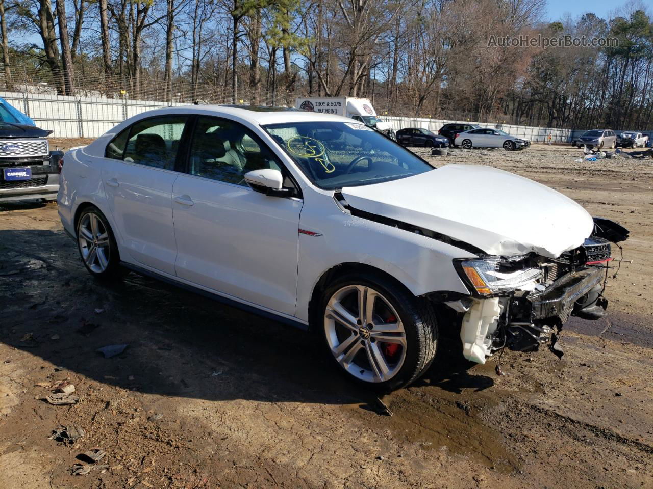 2017 Volkswagen Jetta Gli White vin: 3VW4T7AJ4HM359351