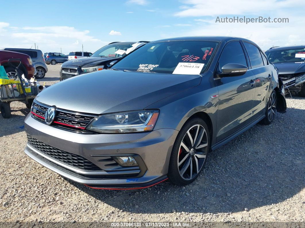 2018 Volkswagen Jetta 2.0t Gli Серый vin: 3VW4T7AJ4JM253701