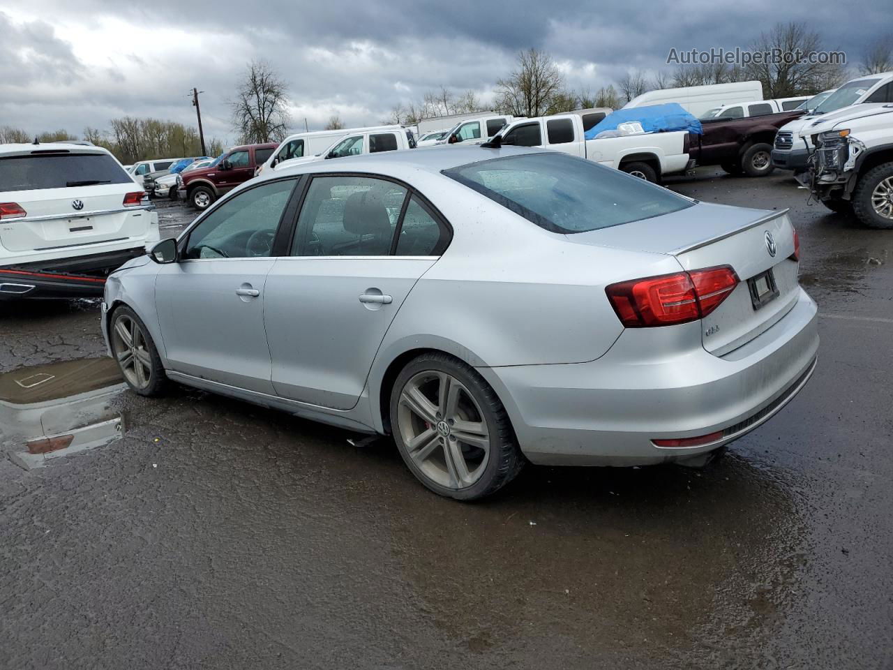 2015 Volkswagen Jetta Gli Silver vin: 3VW4T7AJ6FM261578