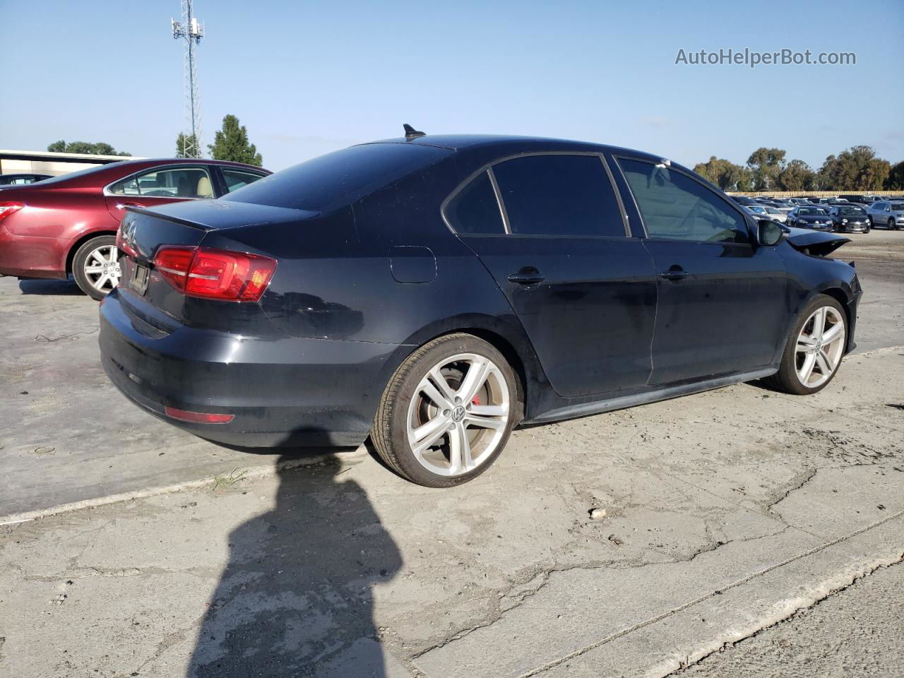 2015 Volkswagen Jetta Gli Black vin: 3VW4T7AJ6FM400320