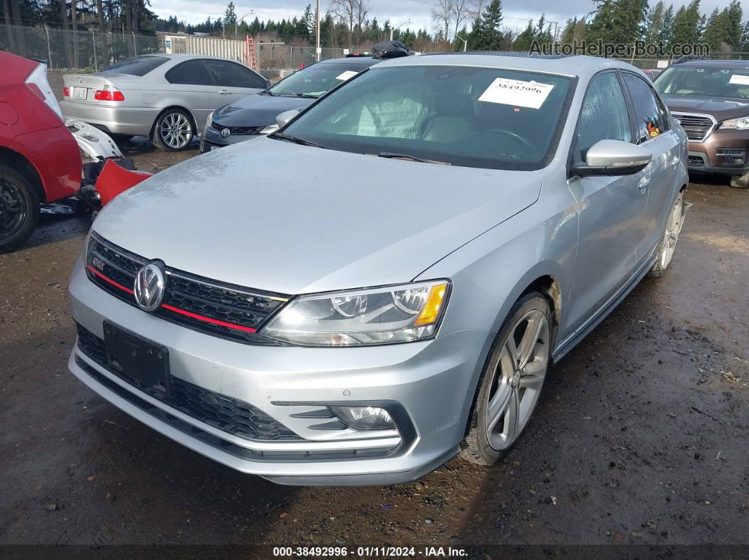 2016 Volkswagen Jetta 2.0t Gli Se Silver vin: 3VW4T7AJ7GM348181