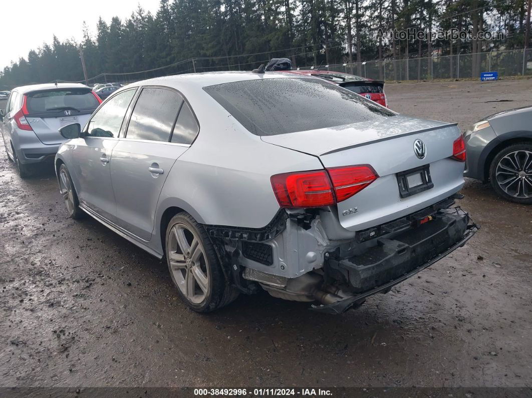 2016 Volkswagen Jetta 2.0t Gli Se Silver vin: 3VW4T7AJ7GM348181