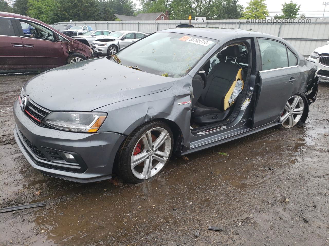 2017 Volkswagen Jetta Gli Серый vin: 3VW4T7AJ7HM408476