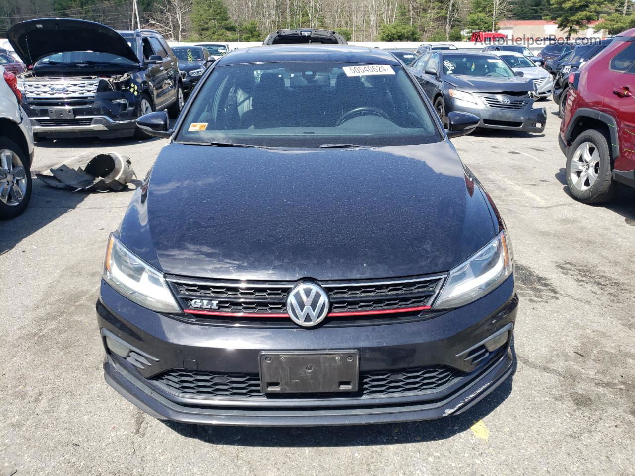 2016 Volkswagen Jetta Gli Черный vin: 3VW4T7AJ8GM300415