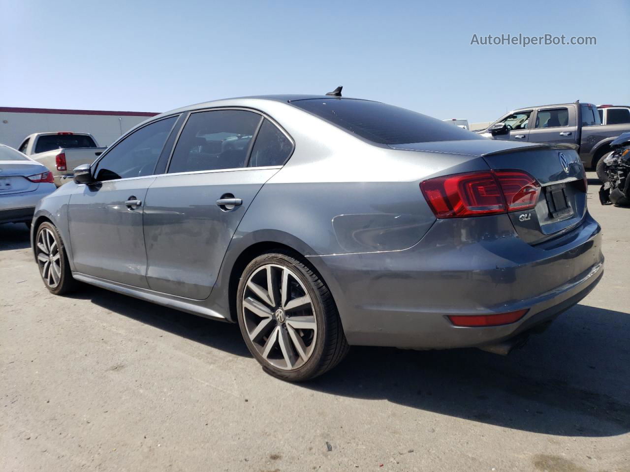 2014 Volkswagen Jetta Gli Gray vin: 3VW4T7AJ9EM378375