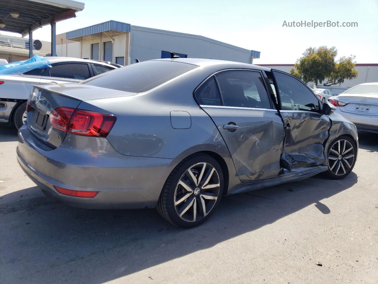 2014 Volkswagen Jetta Gli Gray vin: 3VW4T7AJ9EM378375