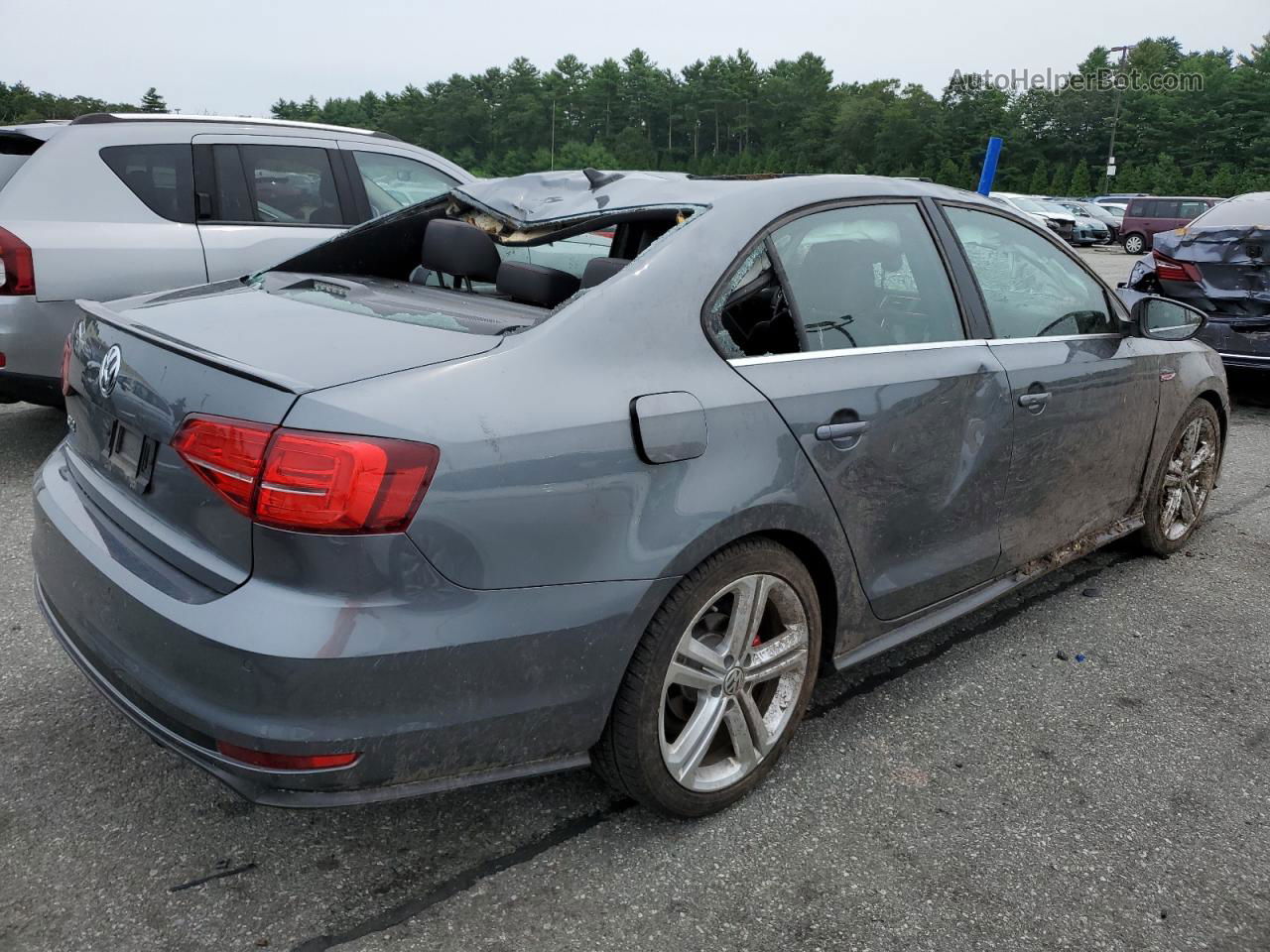 2017 Volkswagen Jetta Gli Gray vin: 3VW4T7AJ9HM311067