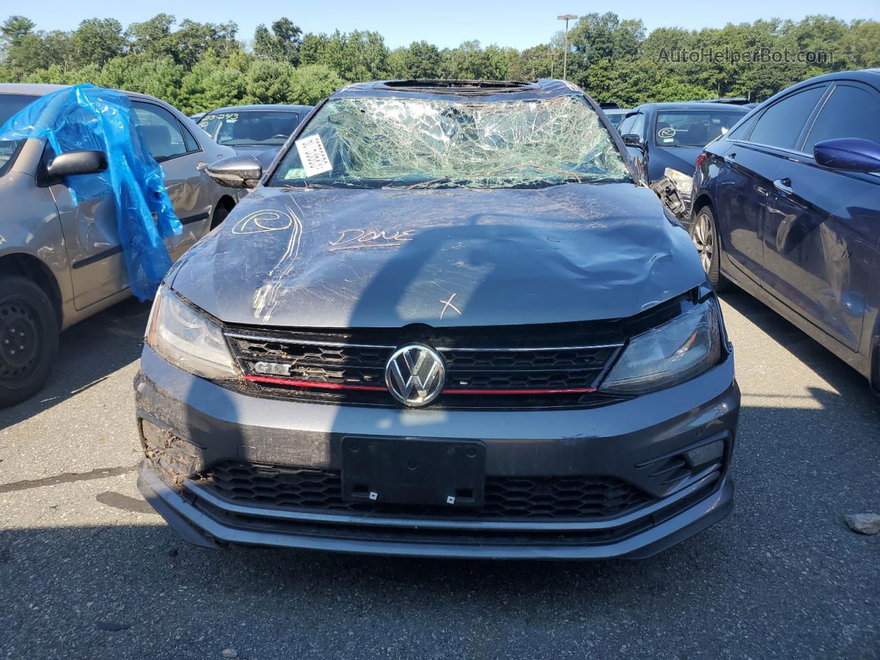 2017 Volkswagen Jetta Gli Gray vin: 3VW4T7AJ9HM311067