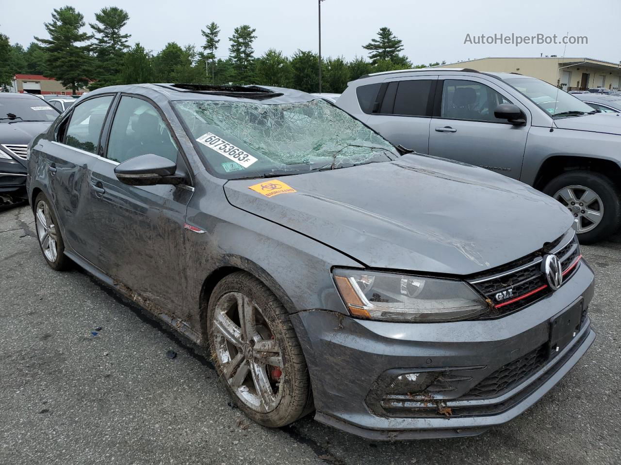 2017 Volkswagen Jetta Gli Gray vin: 3VW4T7AJ9HM311067