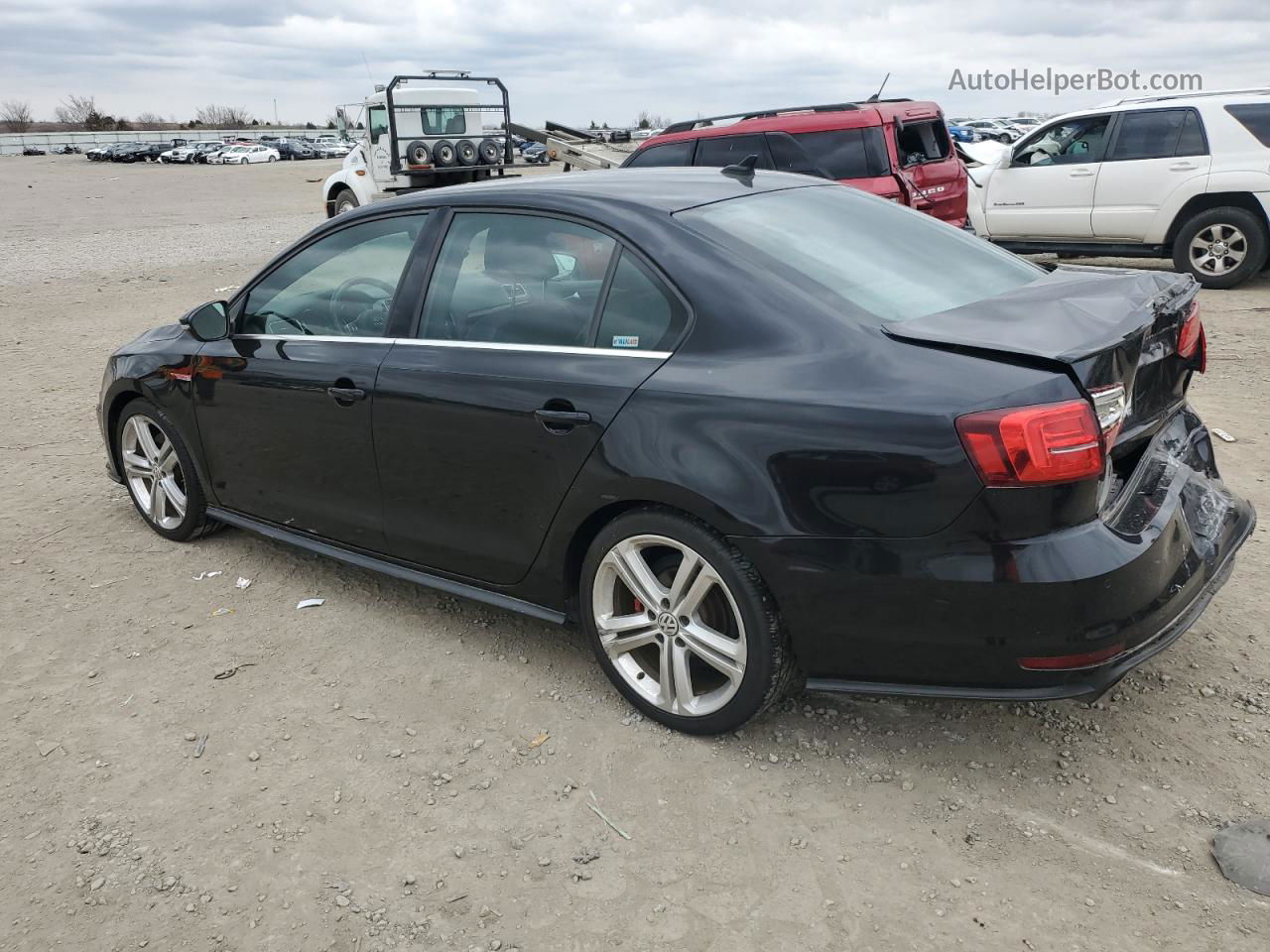 2017 Volkswagen Jetta Gli Black vin: 3VW4T7AJ9HM398677