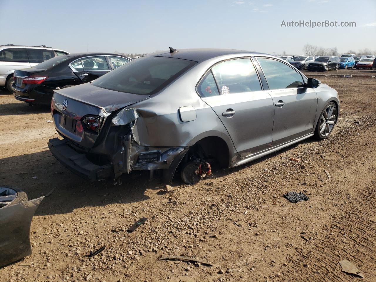 2014 Volkswagen Jetta Gli Gray vin: 3VW4T7AJXEM351752