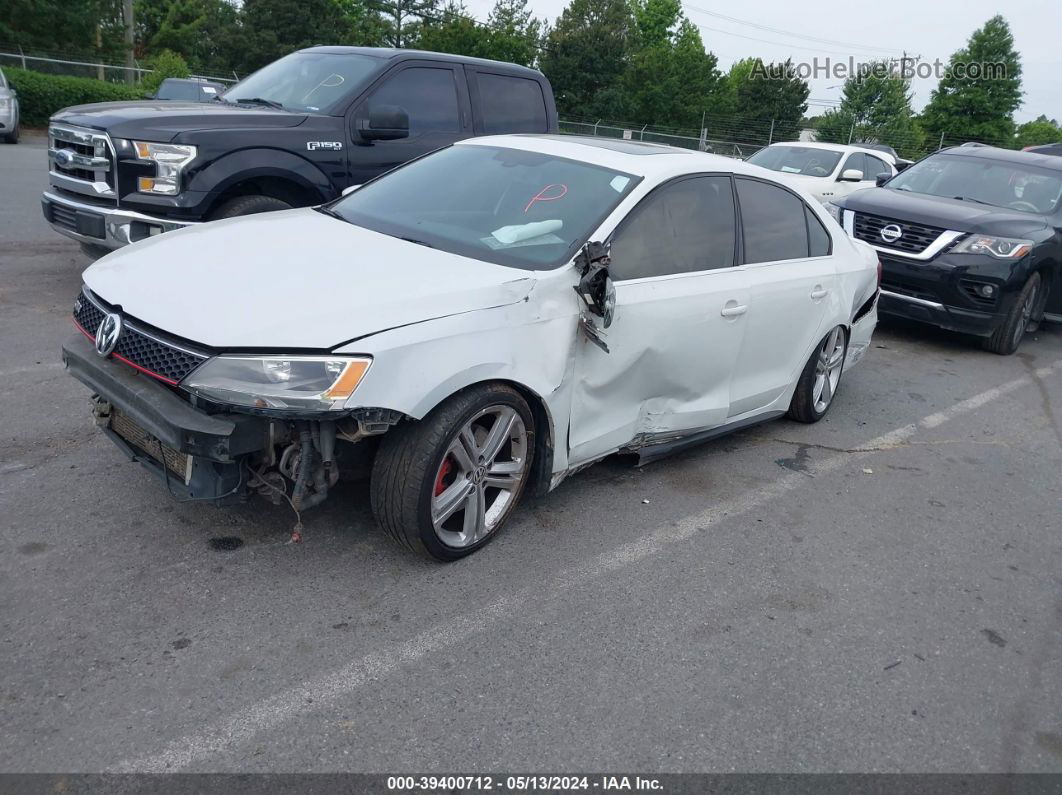 2015 Volkswagen Jetta 2.0t Gli Se White vin: 3VW4T7AJXFM276908