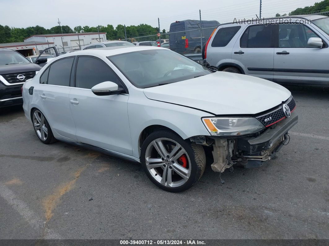 2015 Volkswagen Jetta 2.0t Gli Se White vin: 3VW4T7AJXFM276908