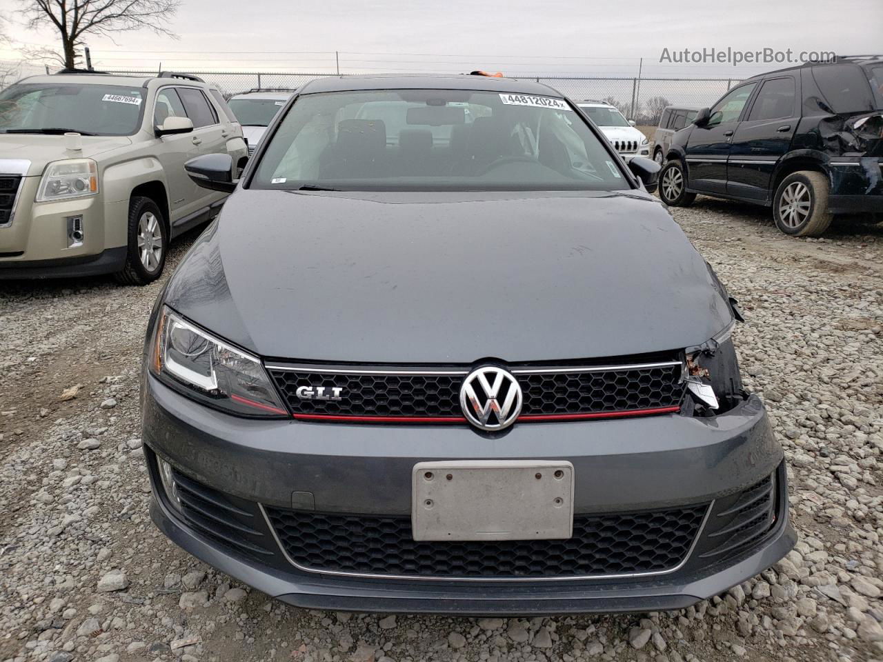 2015 Volkswagen Jetta Gli Gray vin: 3VW4T7AJXFM293000