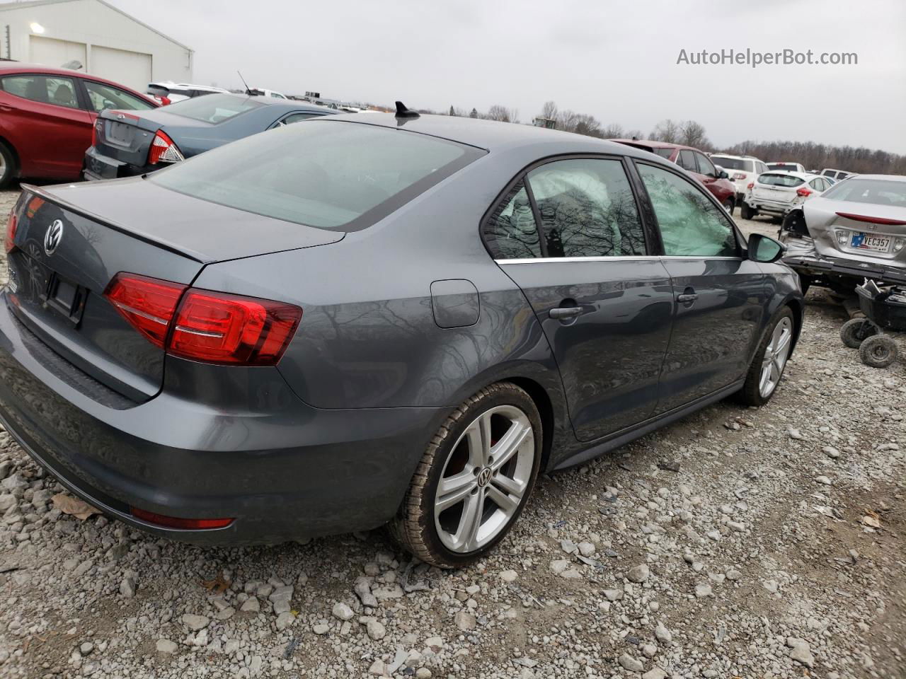 2015 Volkswagen Jetta Gli Gray vin: 3VW4T7AJXFM293000