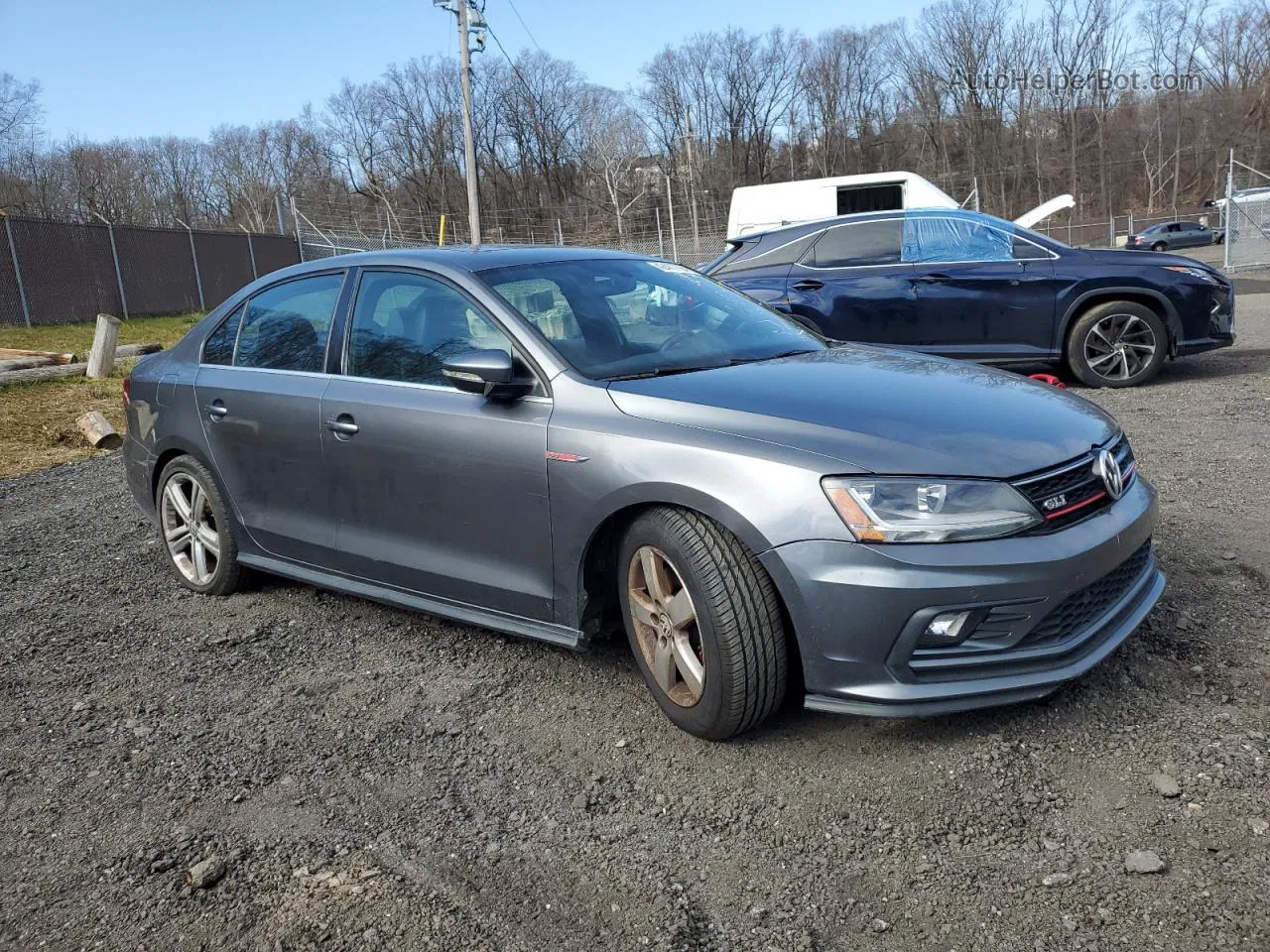 2017 Volkswagen Jetta Gli Gray vin: 3VW4T7AJXHM330288