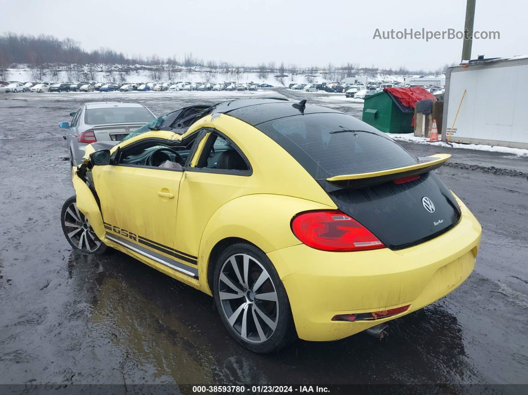 2014 Volkswagen Beetle 2.0t Gsr Yellow vin: 3VW4T7AT1EM623204