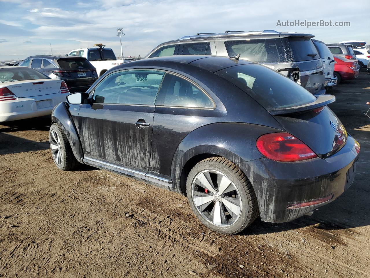 2014 Volkswagen Beetle Turbo Black vin: 3VW4T7AT8EM602995