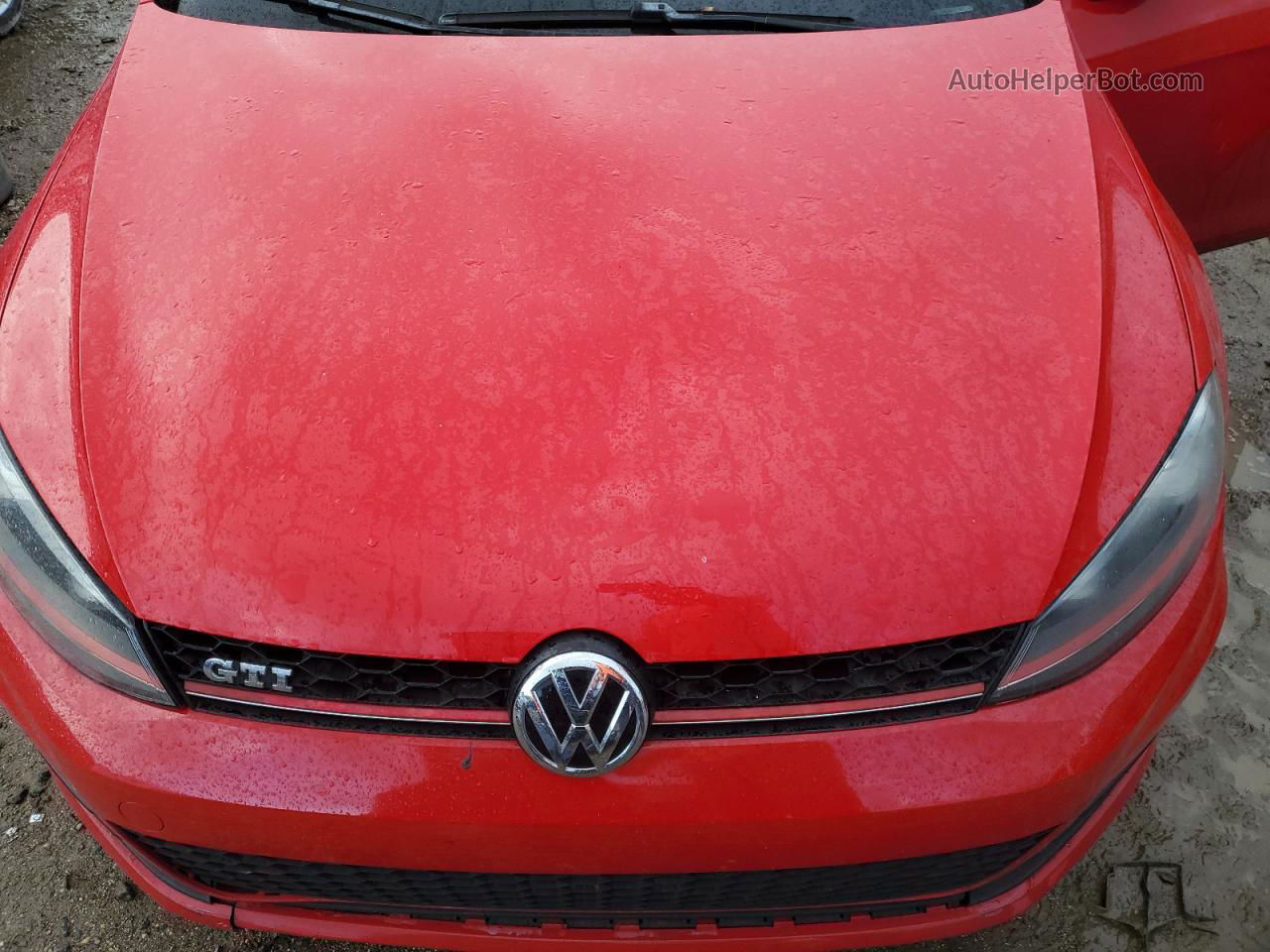 2015 Volkswagen Gti  Red vin: 3VW4T7AU0FM027690