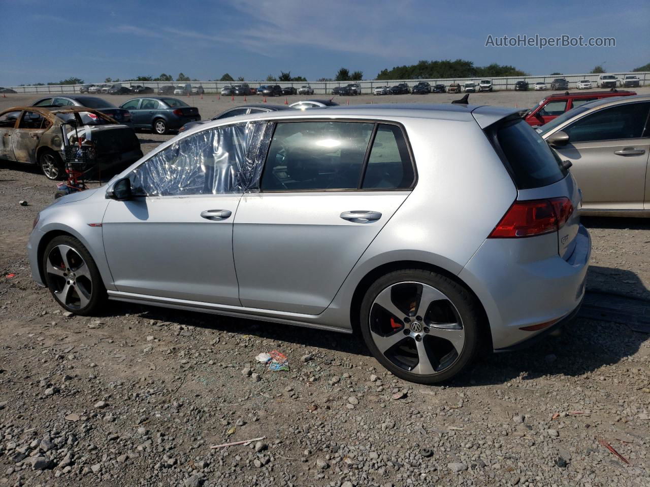 2015 Volkswagen Gti  Silver vin: 3VW4T7AU0FM030024