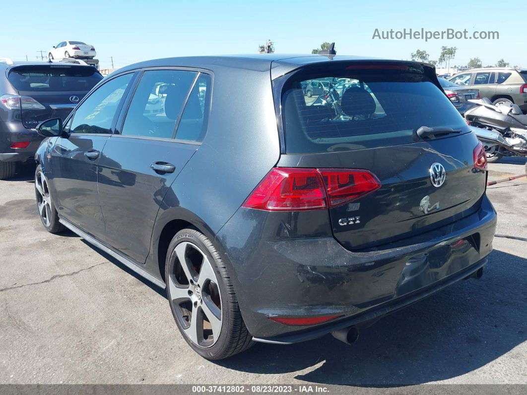 2015 Volkswagen Golf Gti S Серый vin: 3VW4T7AU0FM038494