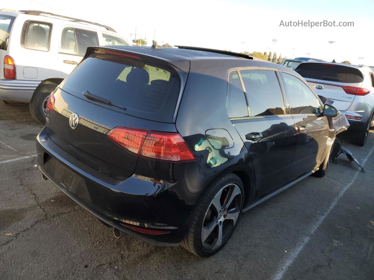 2015 Volkswagen Gti  Black vin: 3VW4T7AU0FM052847