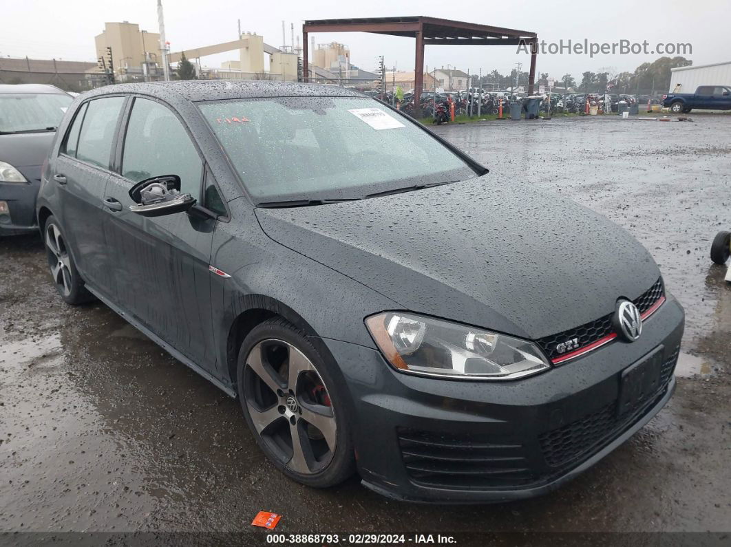 2015 Volkswagen Golf Gti 2.0t Se 4-door Gray vin: 3VW4T7AU0FM054825