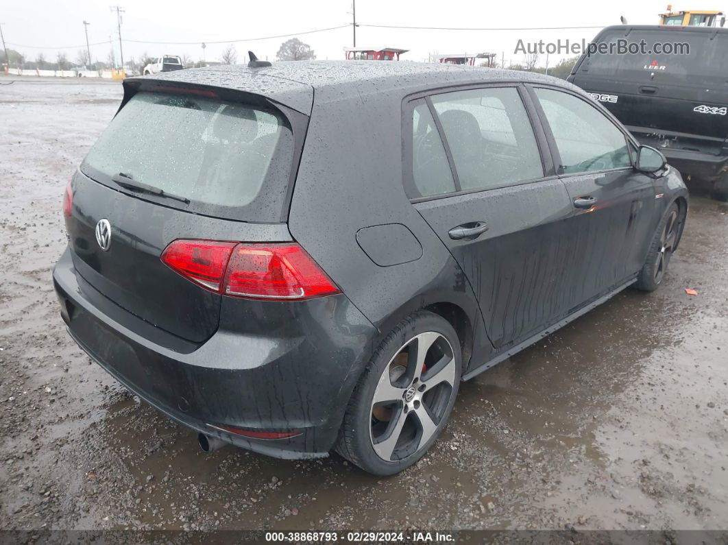 2015 Volkswagen Golf Gti 2.0t Se 4-door Gray vin: 3VW4T7AU0FM054825