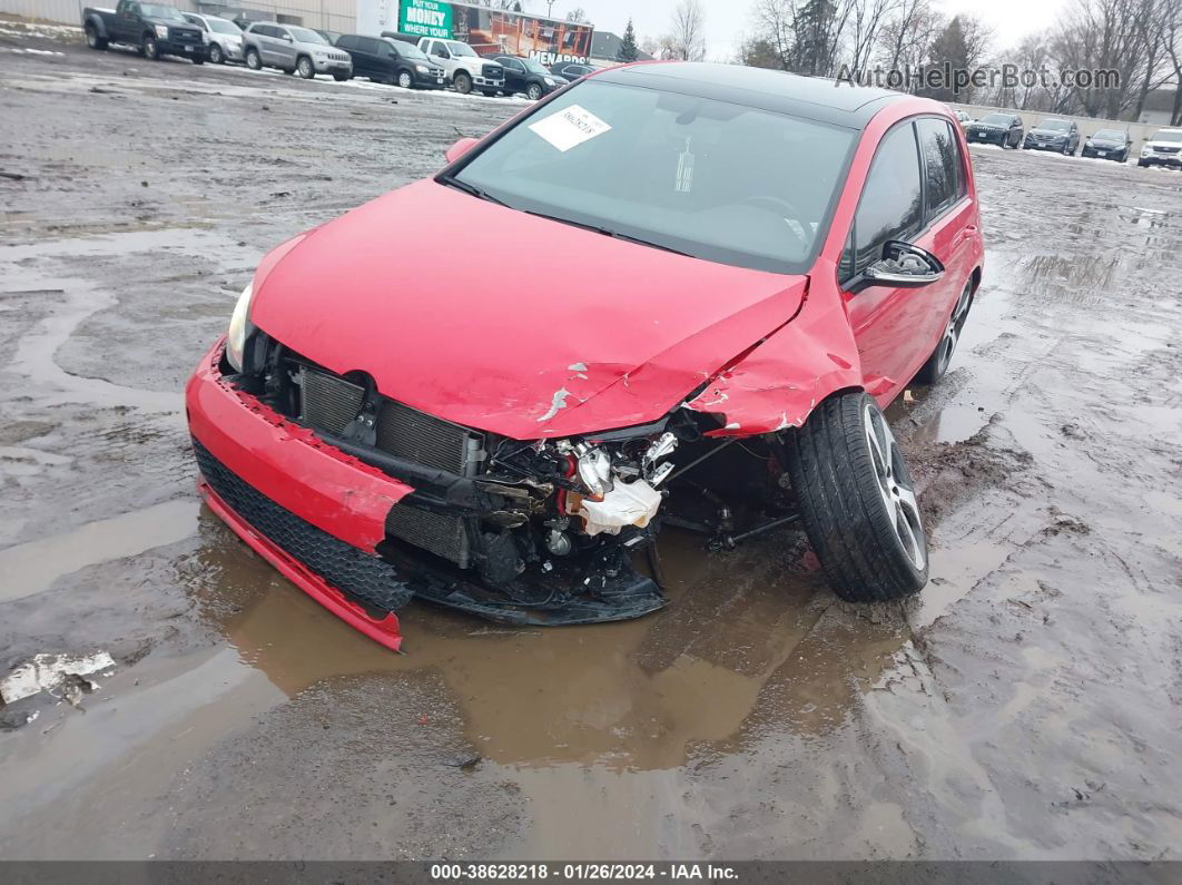 2015 Volkswagen Golf Gti 2.0t Autobahn 4-door Красный vin: 3VW4T7AU0FM059572