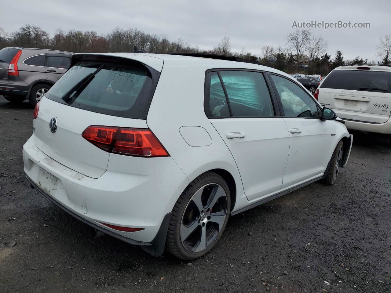 2016 Volkswagen Gti S/se White vin: 3VW4T7AU0GM010941