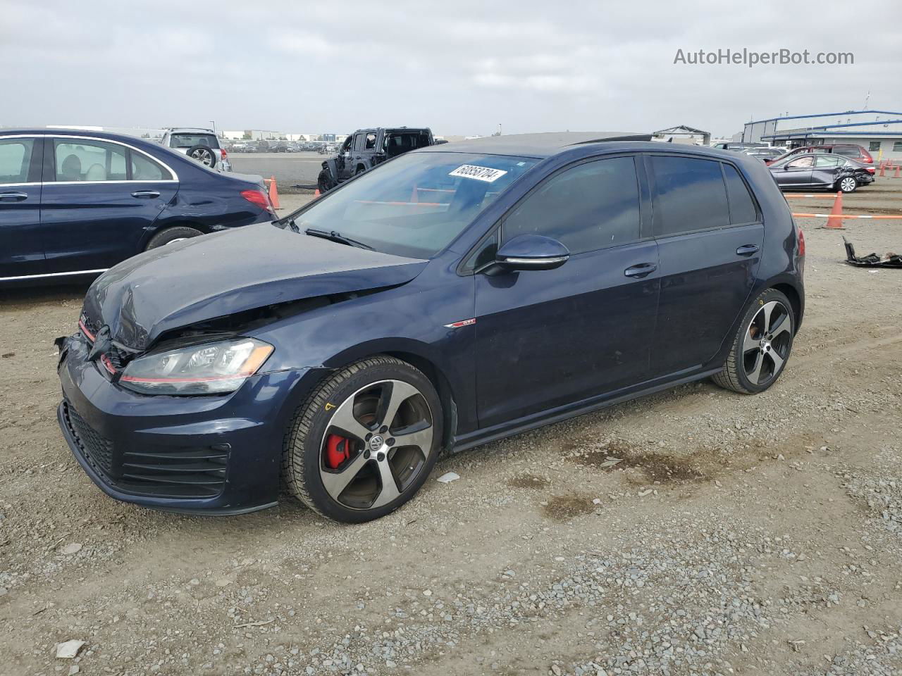 2016 Volkswagen Gti S/se Blue vin: 3VW4T7AU0GM044653